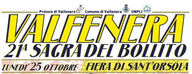 Valfenera | Fiera di Sant'Orsola + Sagra del Bollito - edizione 2021